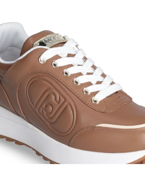 Baskets en Cuir Lolo camel