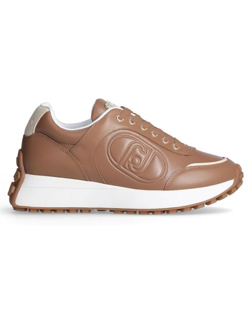 Baskets en Cuir Lolo camel