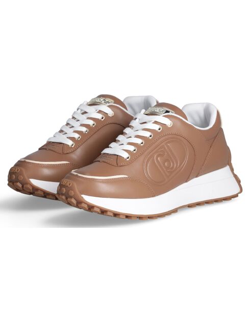 Baskets en Cuir Lolo camel