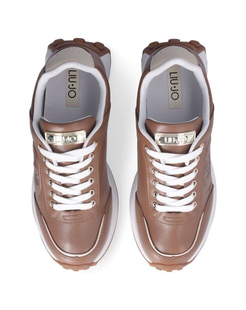 Baskets en Cuir Lolo camel