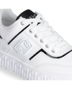 Baskets en Cuir Lovely blanc/noir