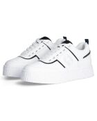 Baskets en Cuir Lovely blanc/noir