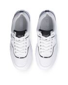Baskets en Cuir Lovely blanc/noir