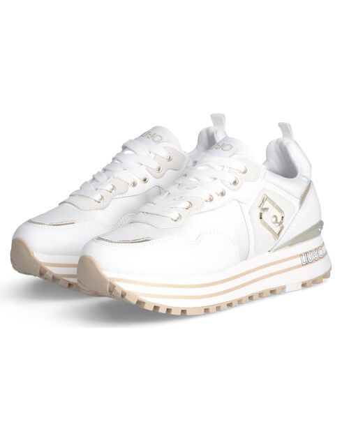 Baskets en Cuir Maxi blanches