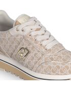 Baskets en Cuir Maxi sable