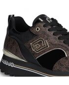 Baskets Maxi marron/noir