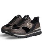 Baskets Maxi marron/noir