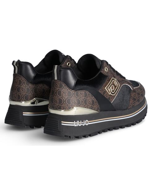 Baskets Maxi marron/noir