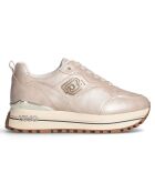 Baskets en Cuir Maxi taupe