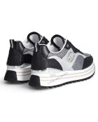 Baskets Maxi argenté/noir