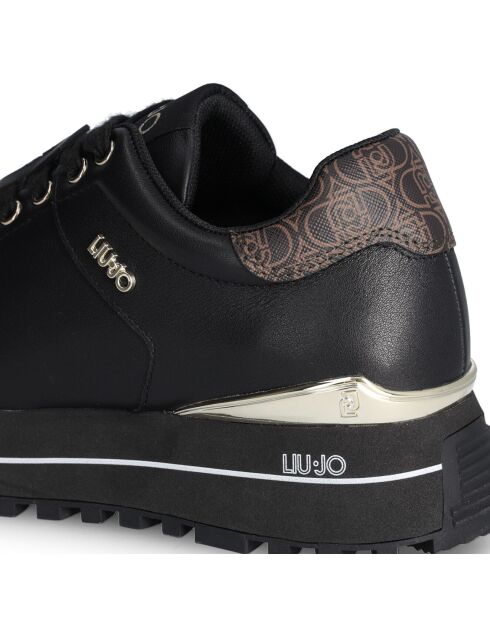 Baskets en Cuir Maxi noires