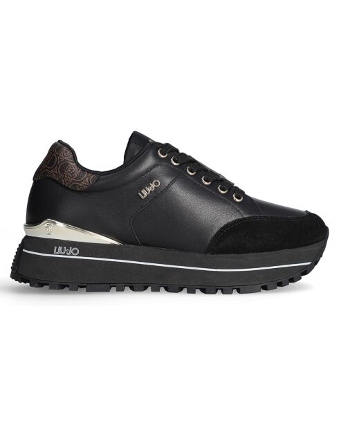 Baskets en Cuir Maxi noires