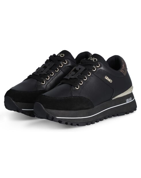 Baskets en Cuir Maxi noires