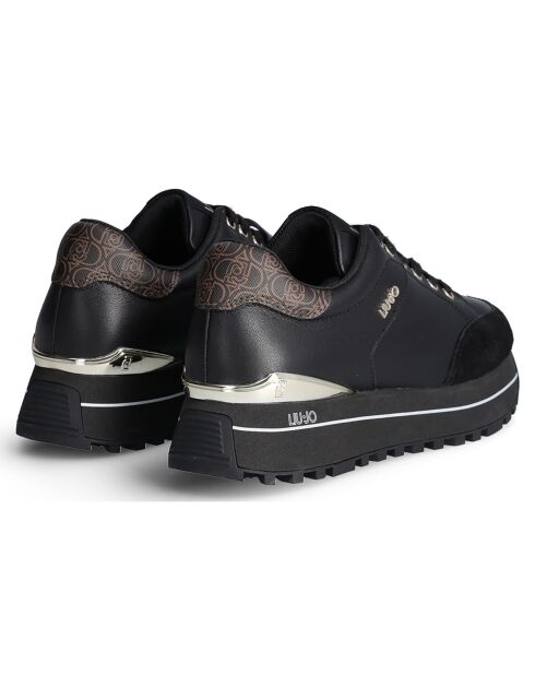 Baskets en Cuir Maxi noires