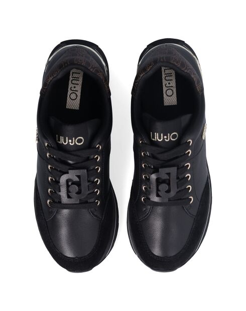 Baskets en Cuir Maxi noires