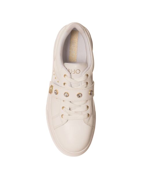 Baskets en Cuir Selma blanches