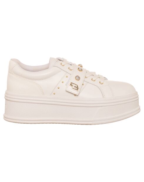 Baskets en Cuir Selma blanches
