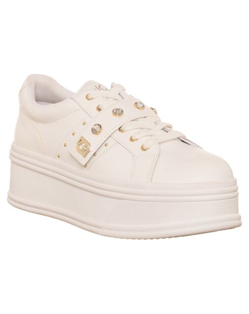 Baskets en Cuir Selma blanches