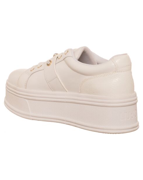 Baskets en Cuir Selma blanches