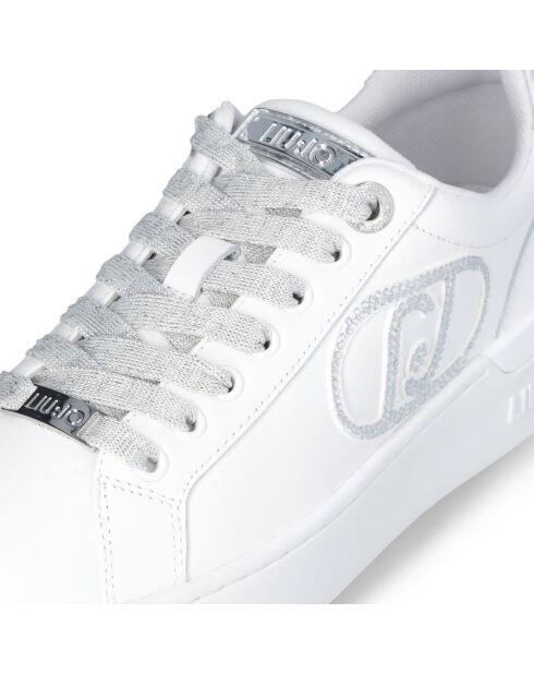 Baskets en Cuir Silvia blanches