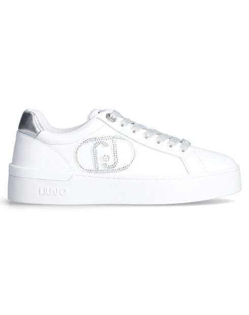 Baskets en Cuir Silvia blanches