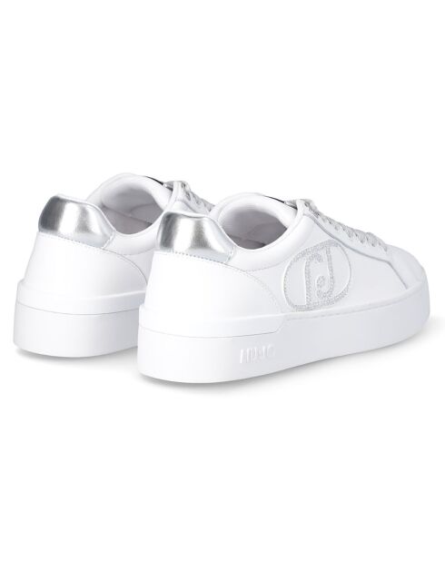 Baskets en Cuir Silvia blanches