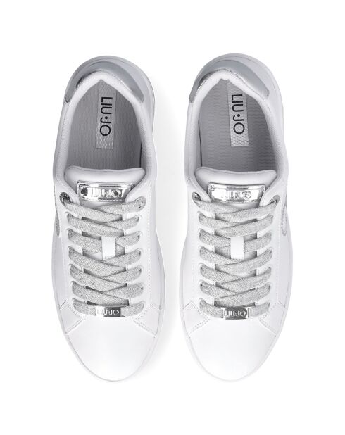 Baskets en Cuir Silvia blanches