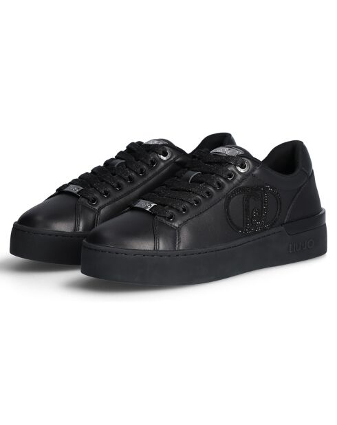Baskets en Cuir Silvia noires