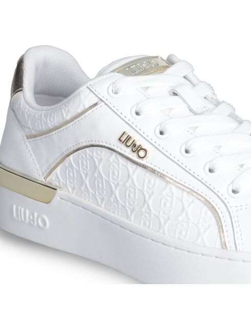 Baskets en Cuir Silvia blanches