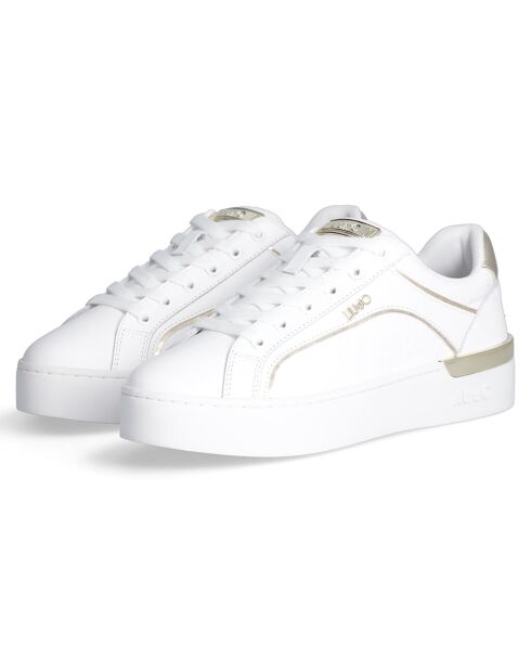 Baskets en Cuir Silvia blanches