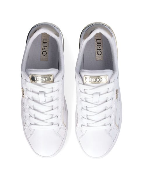 Baskets en Cuir Silvia blanches