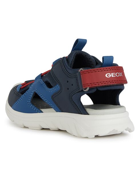 Sandales Airadyum bleu marine/rouge