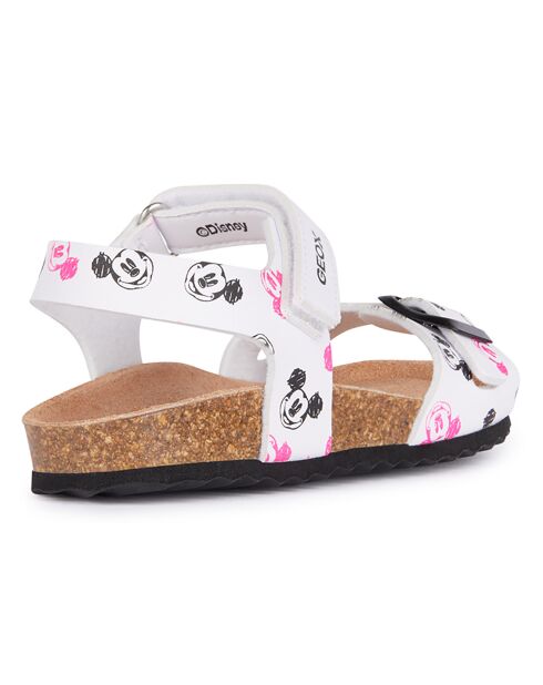 Adriel wit/zwarte sandalen