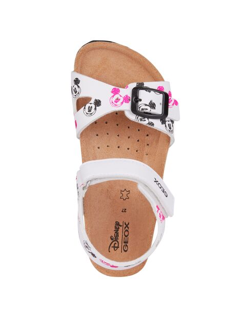 Adriel wit/zwarte sandalen