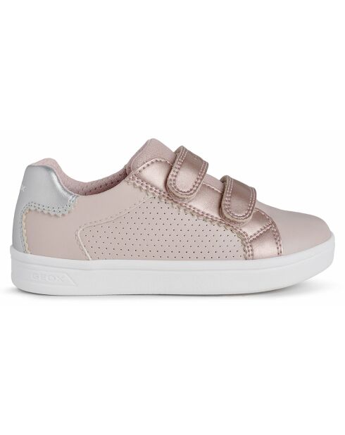 Baskets Djrock rose/argenté