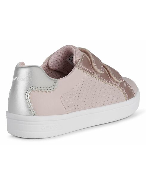 Baskets Djrock rose/argenté