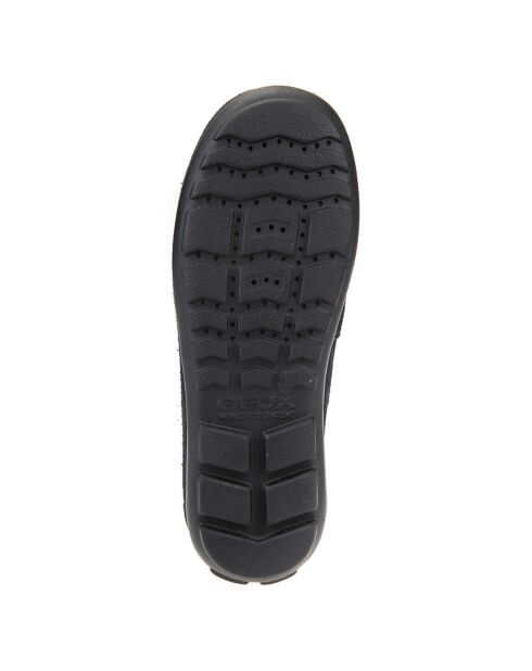 Mocassins en Velours de Cuir New bleu marine
