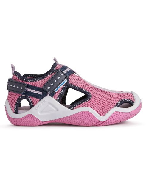 Baskets Wader fuchsia/bleu marine