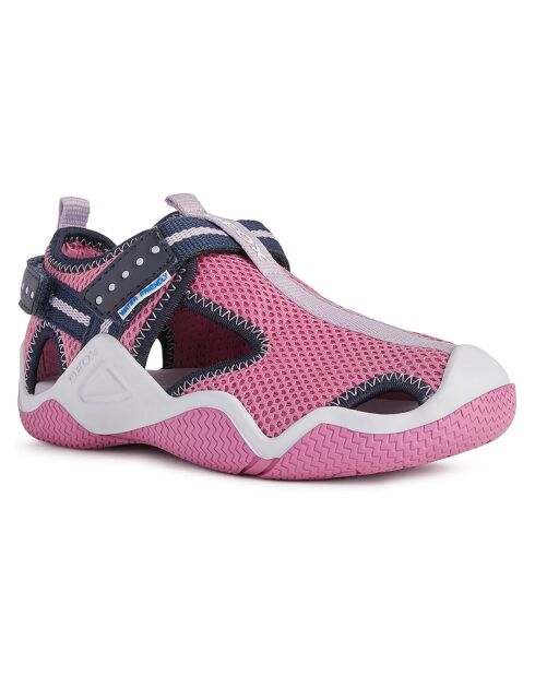 Baskets Wader fuchsia/bleu marine