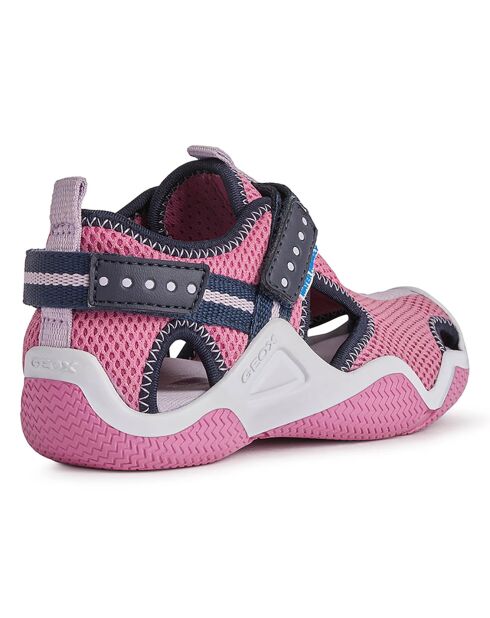 Baskets Wader fuchsia/bleu marine