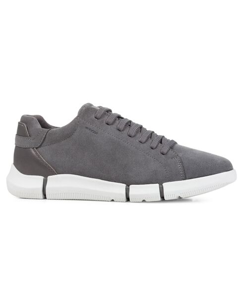 Baskets en Cuir Adacter pierre foncé