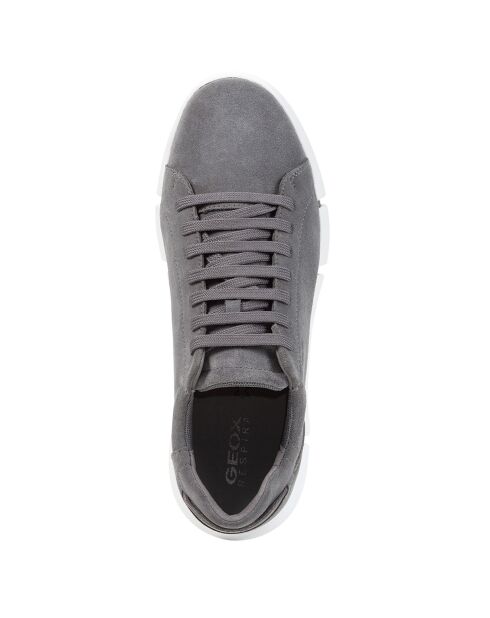 Baskets en Cuir Adacter pierre foncé