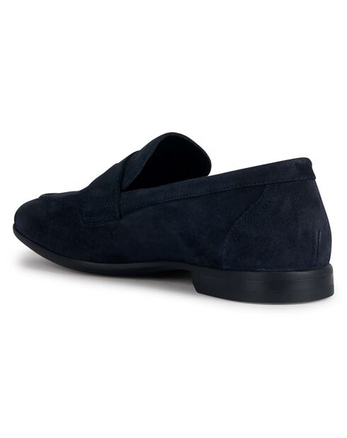 Mocassins en Velours de Cuir Sapienza bleu marine