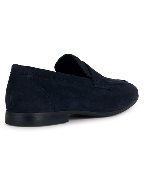 Mocassins en Velours de Cuir Sapienza bleu marine