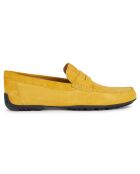 Mocassins en Velours de Cuir Kosmopolis jaune
