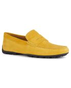Mocassins en Velours de Cuir Kosmopolis jaune