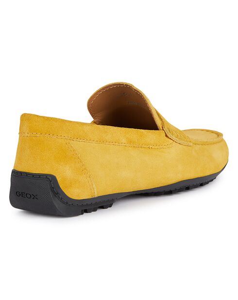 Mocassins en Velours de Cuir Kosmopolis jaune