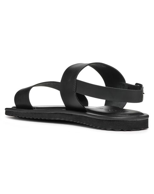 Sandales en Cuir Erice noires