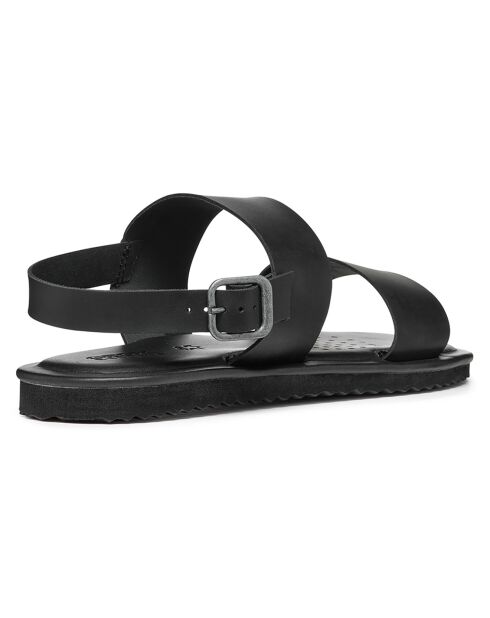 Sandales en Cuir Erice noires