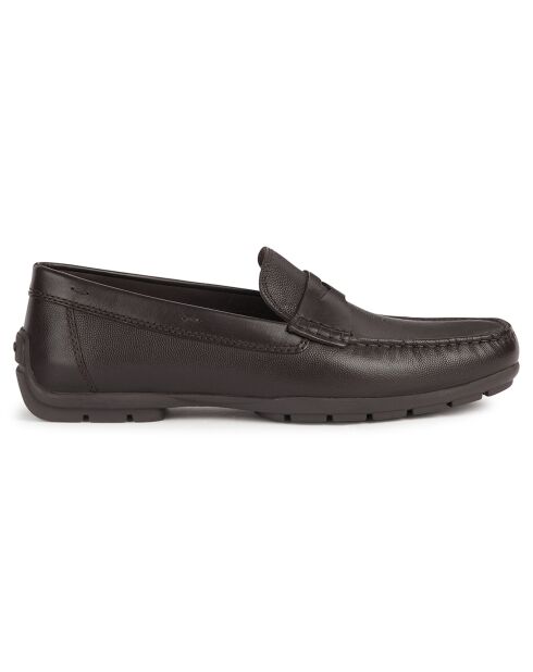 Mocassins en Cuir Moner café